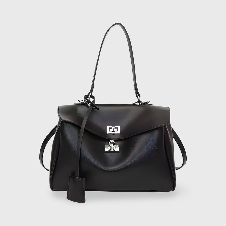 Sac à main Ciara Nova à poignée supérieure – Sac à main en cuir noir