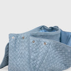 Sac tissé vintage Ciara – Daim bleu clair