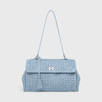 Sac tissé vintage Ciara – Daim bleu clair