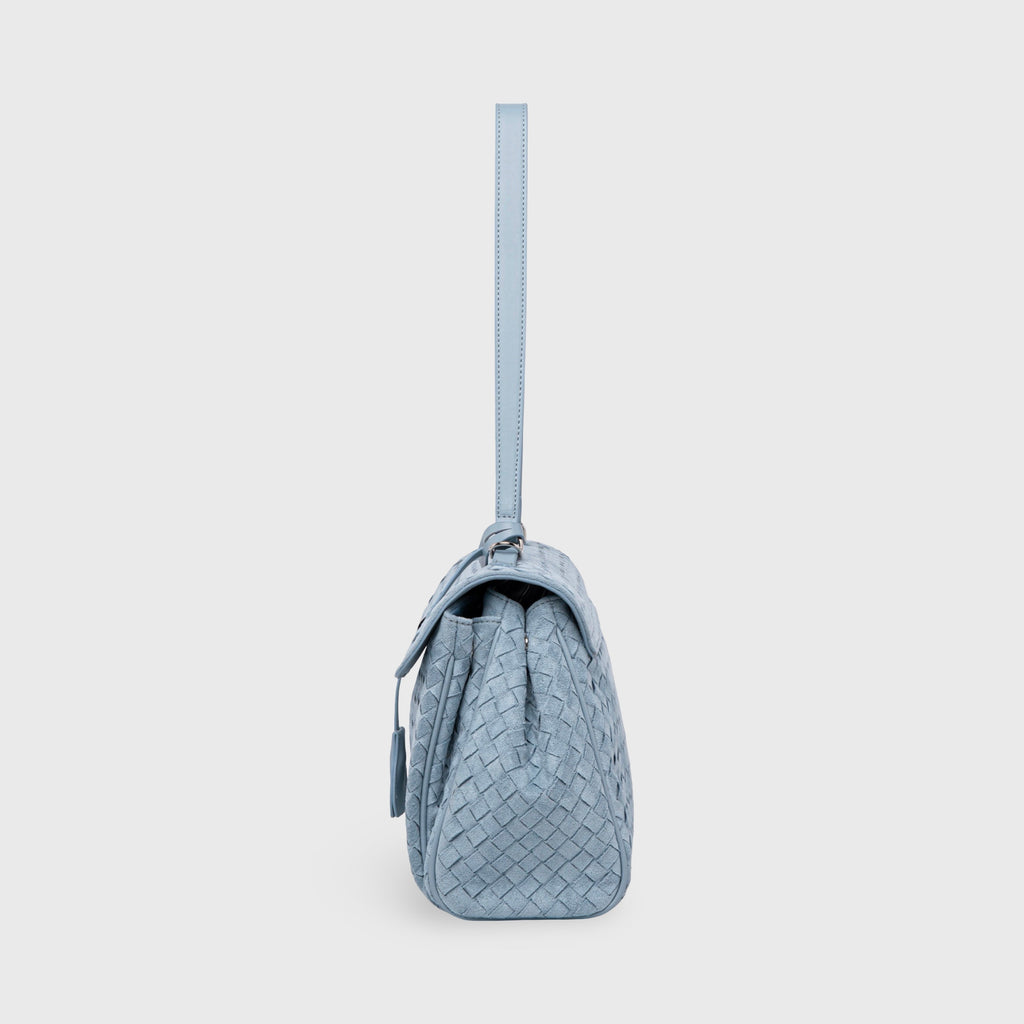 Sac tissé vintage Ciara – Daim bleu clair