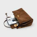 Sac à main Ciara en daim – Sac porté épaule en daim marron