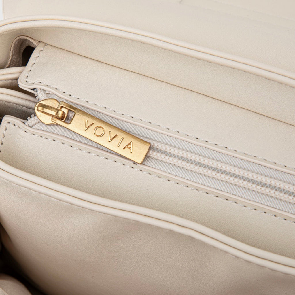 Sac à épaule vintage Ciara – Sac à main en cuir crème