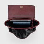 Sac porté épaule vintage Ciara – Sac à main en cuir bordeaux