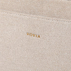 Sac à main Ciara Essential à poignée supérieure – Toile beige et cuir noir