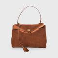 Sac à main Ciara en daim – Sac porté épaule en daim camel