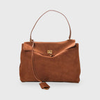 Sac à main Ciara en daim – Sac porté épaule en daim camel