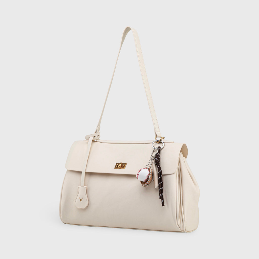 Sac à épaule vintage Ciara – Sac à main en cuir crème