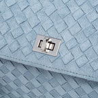 Sac tissé vintage Ciara – Daim bleu clair