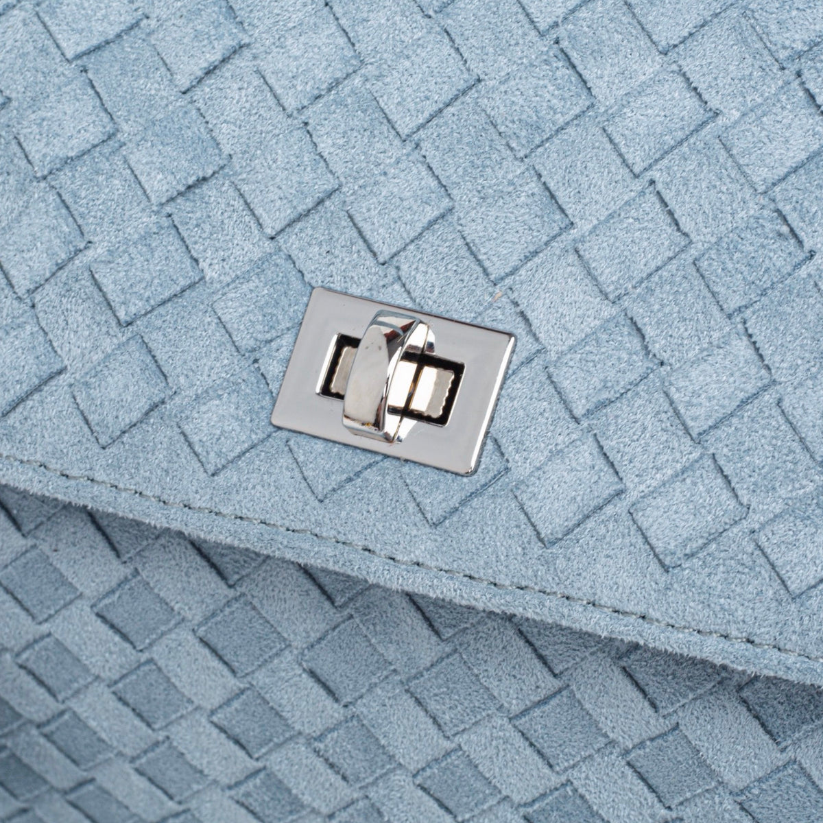 Sac tissé vintage Ciara – Daim bleu clair