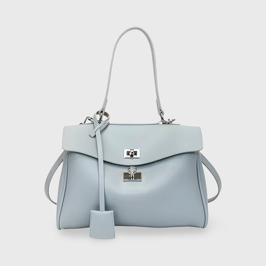 Sac à main à poignée supérieure Ciara Nova – Sac à main en cuir bleu clair