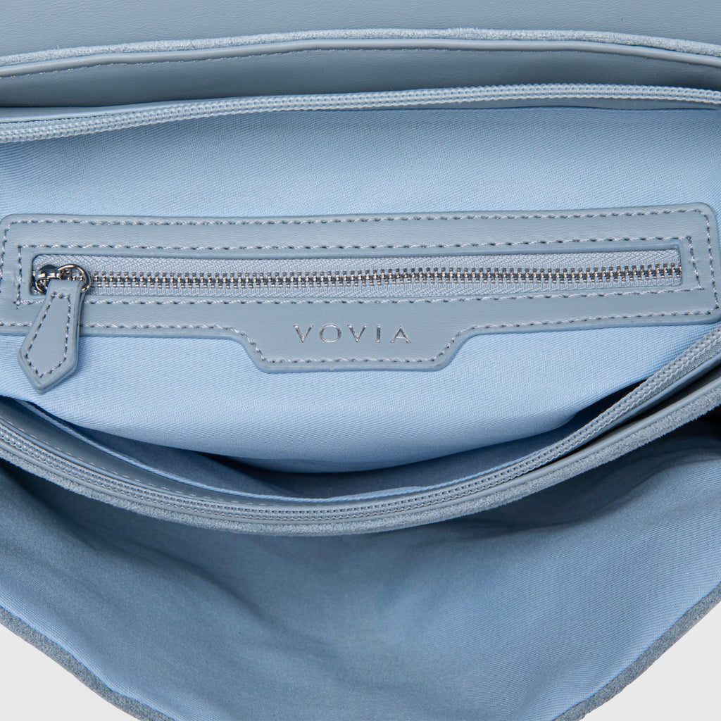 Sac tissé vintage Ciara – Daim bleu clair