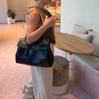 Sac à bandoulière vintage Ciara – Sac à main en cuir noir