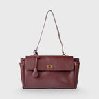 Sac porté épaule vintage Ciara – Sac à main en cuir bordeaux