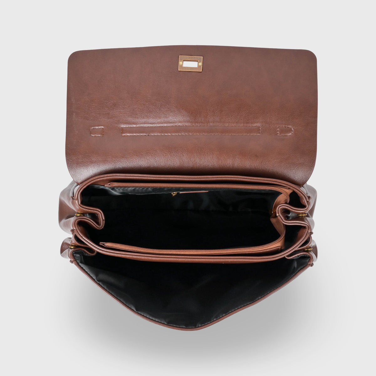 Ciara Vintage Shoulder Bag – Brown Leather Handbag