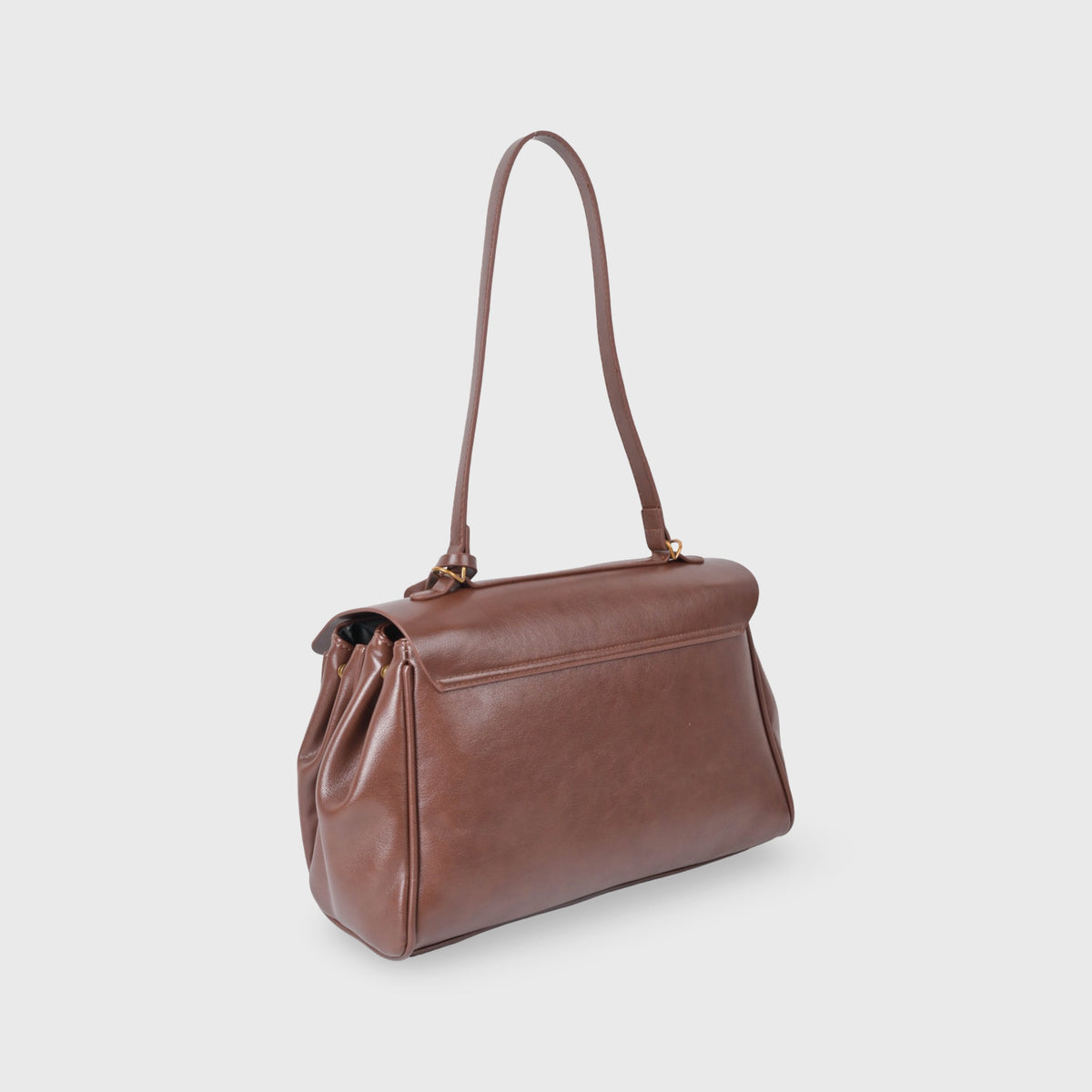 Ciara Vintage Shoulder Bag – Brown Leather Handbag