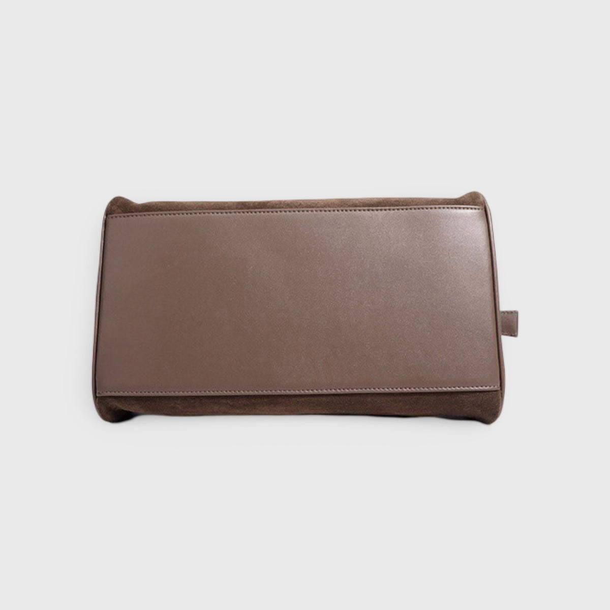 Sac à bandoulière Lulu en cuir véritable – Sac à main en daim marron moka