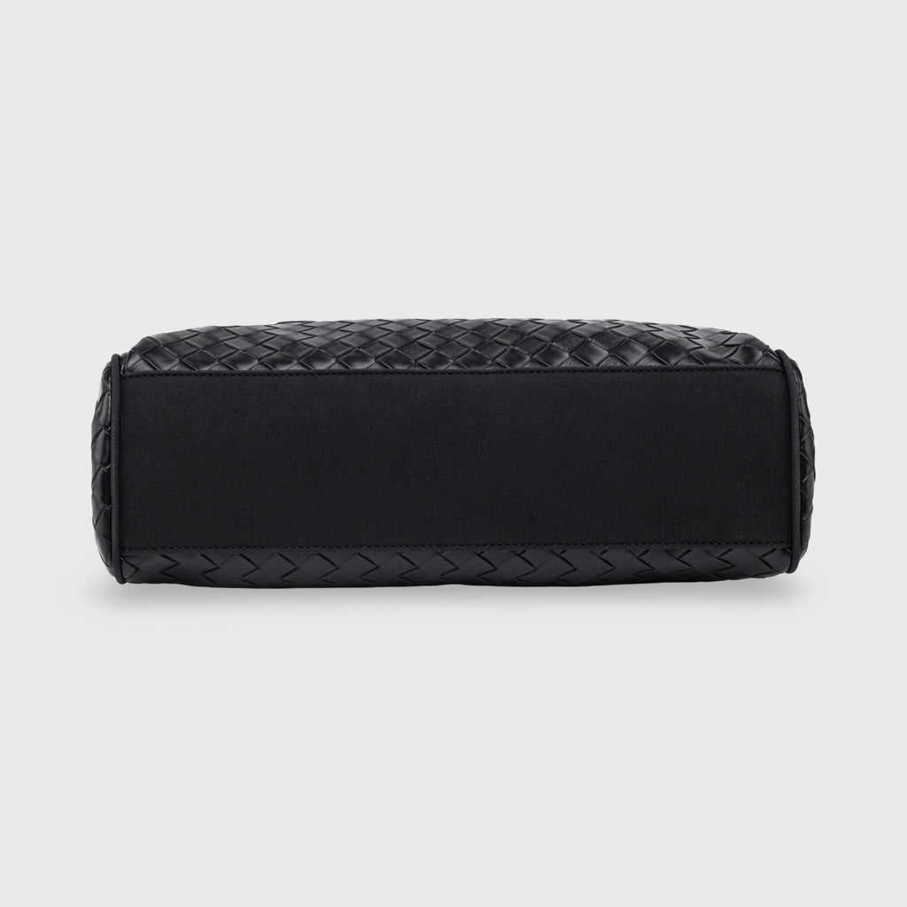 Sac à bandoulière tissé édition limitée Ciara Vintage – Sac à main en cuir noir