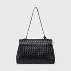 Sac à bandoulière tissé édition limitée Ciara Vintage – Sac à main en cuir noir