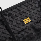 Sac à bandoulière tissé édition limitée Ciara Vintage – Sac à main en cuir noir