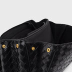 Sac à bandoulière tissé édition limitée Ciara Vintage – Sac à main en cuir noir