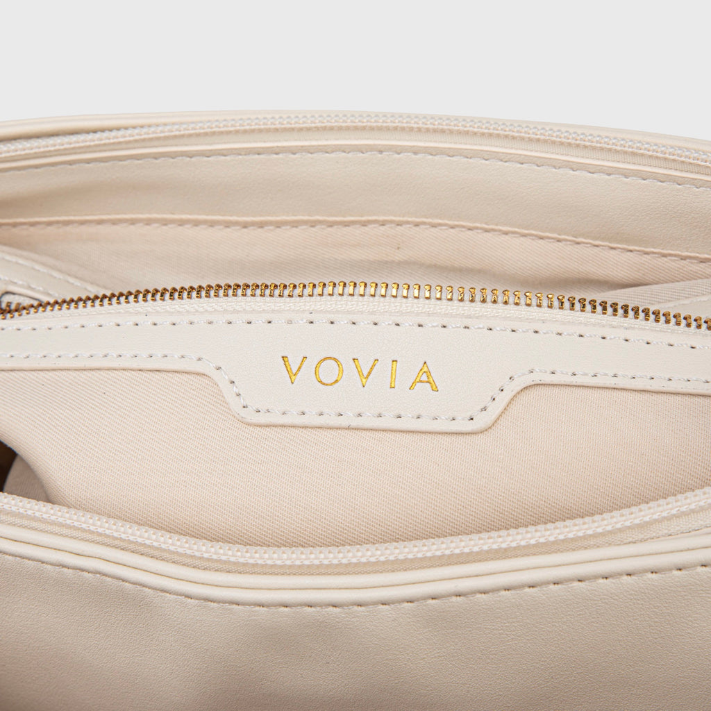 Sac à épaule vintage Ciara – Sac à main en cuir crème