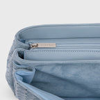 Sac tissé vintage Ciara – Daim bleu clair