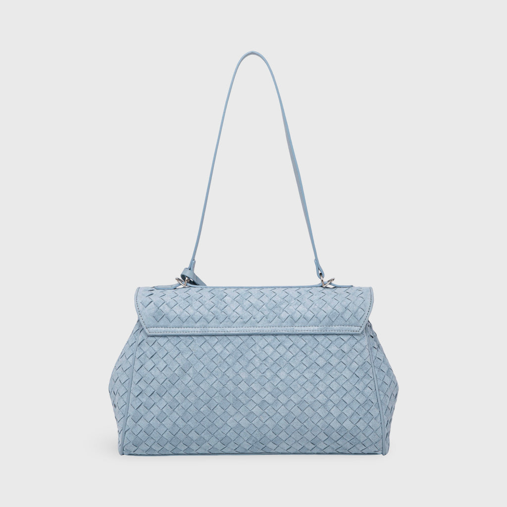 Sac tissé vintage Ciara – Daim bleu clair