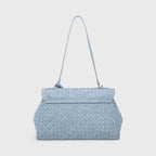 Sac tissé vintage Ciara – Daim bleu clair