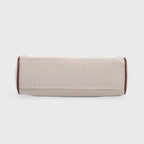 Sac à bandoulière en toile vintage Ciara – Beige et marron