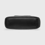 Petit sac porté épaule Ciara – Sac à rabat en cuir noir avec bandoulière