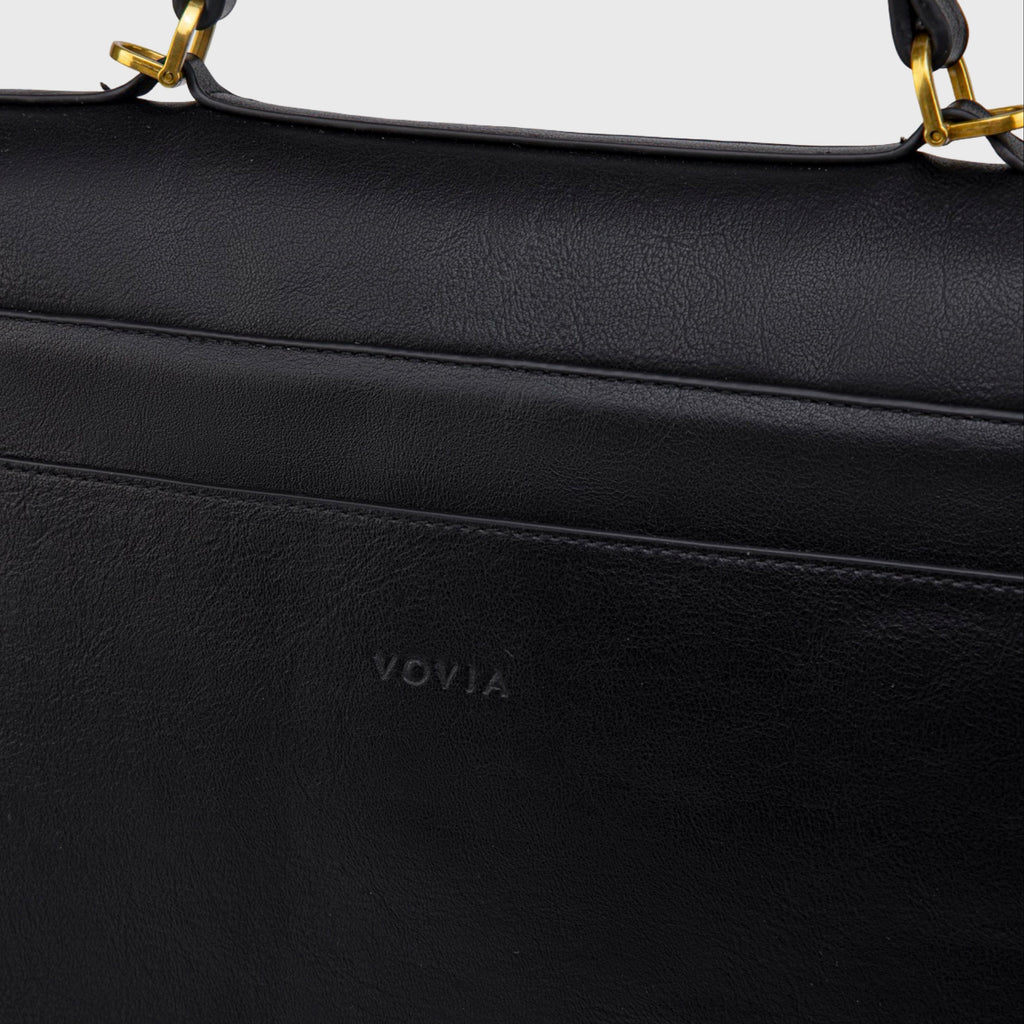 Sac à main Ciara avec poignée – Sac à main en cuir noir