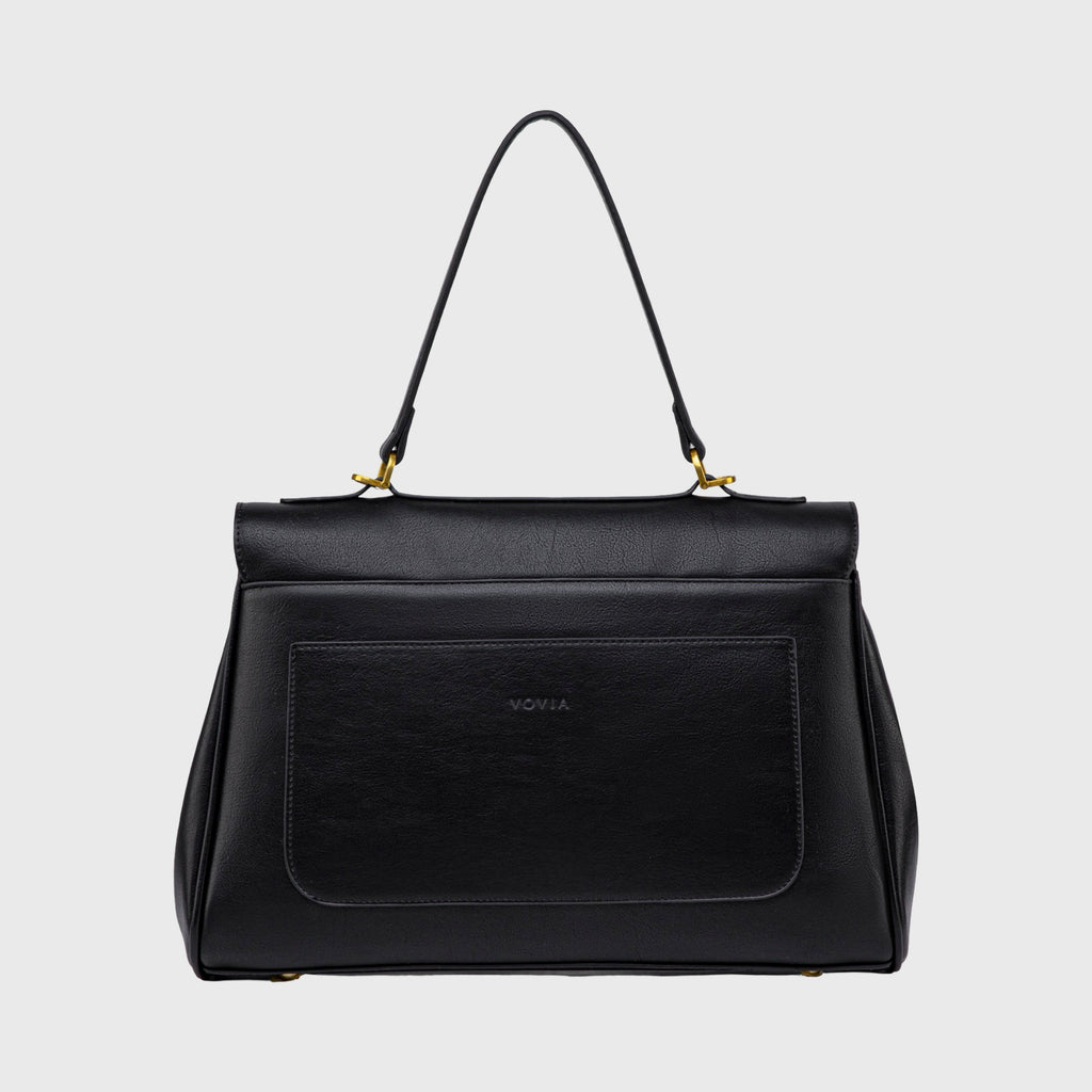 Sac à main Ciara avec poignée – Sac à main en cuir noir