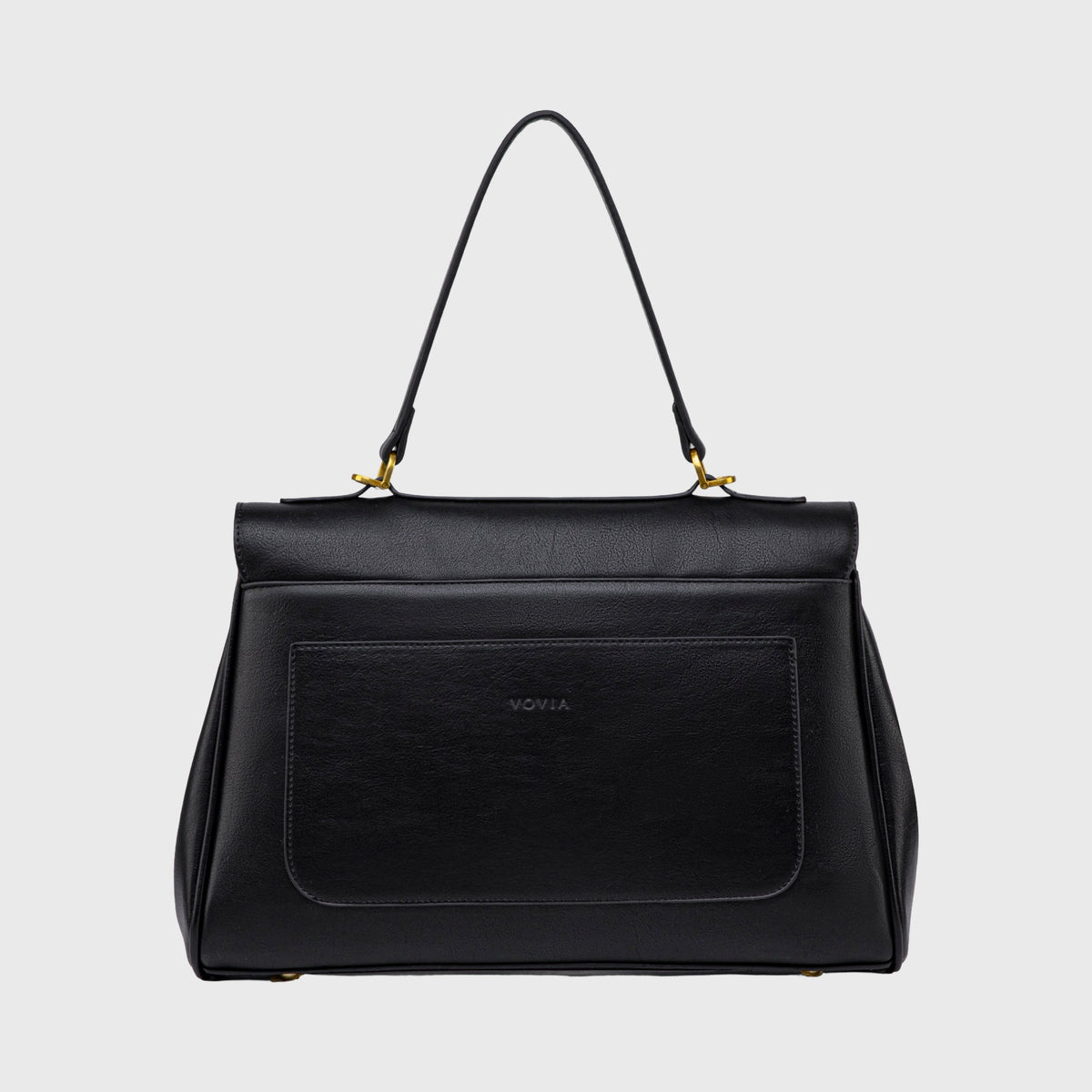 Sac à main Ciara avec poignée – Sac à main en cuir noir