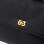 Sac à main Ciara avec poignée – Sac à main en cuir noir