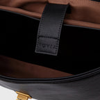 Sac à main Ciara avec poignée – Sac à main en cuir noir