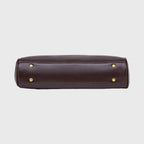 Ciara Essential Top Handle Bag – Dark Brown Leather Handbag