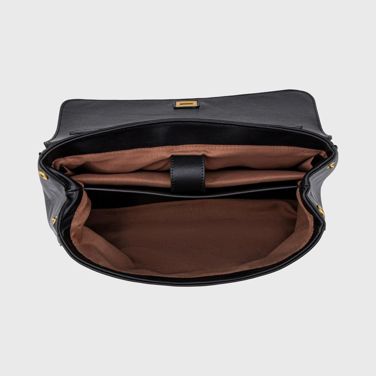 Sac à main Ciara avec poignée – Sac à main en cuir noir