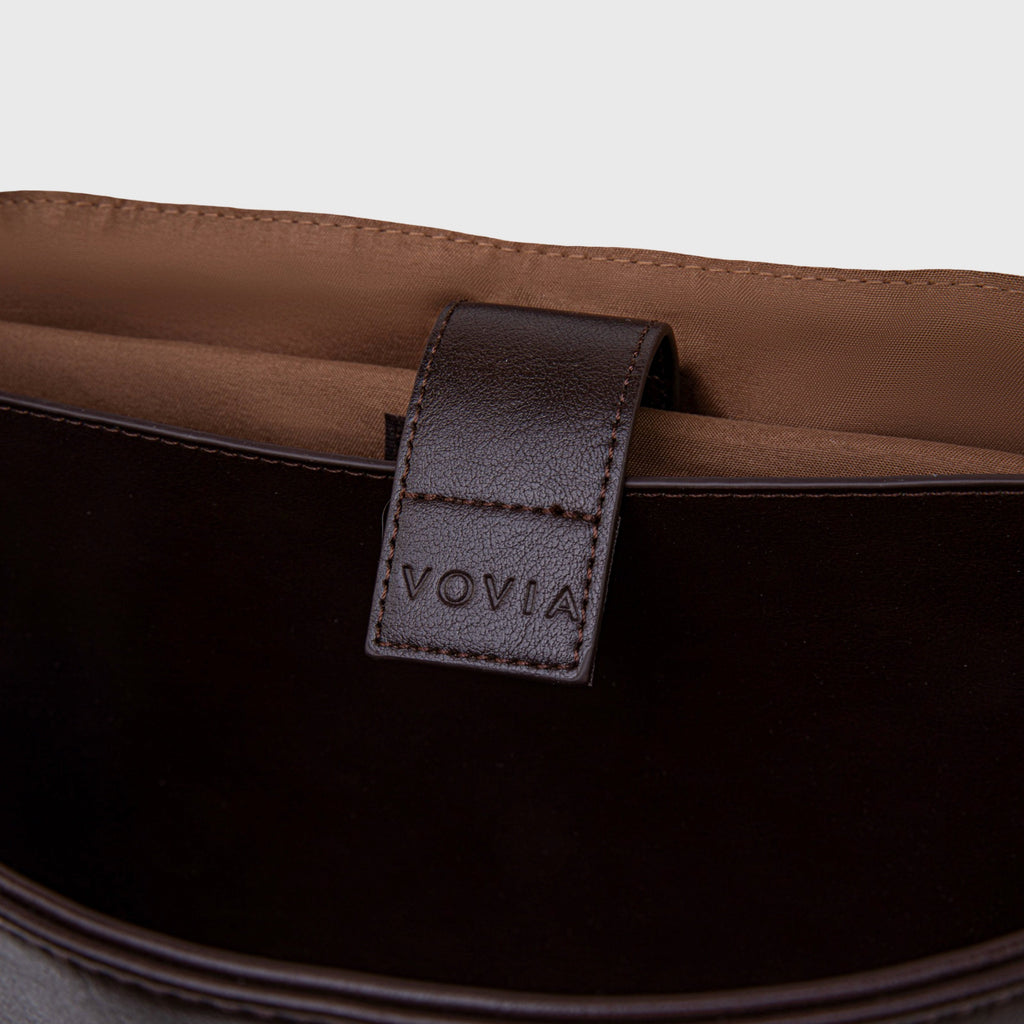 Ciara Essential Top Handle Bag – Dark Brown Leather Handbag