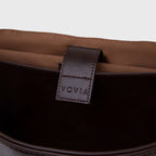 Ciara Essential Top Handle Bag – Dark Brown Leather Handbag