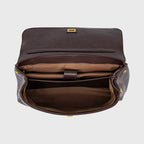 Ciara Essential Top Handle Bag – Dark Brown Leather Handbag