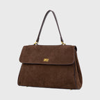 Sac à main Ciara Essential – Sac à main en daim marron chocolat