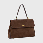 Sac à main Ciara Essential – Sac à main en daim marron chocolat