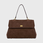 Sac à main Ciara Essential – Sac à main en daim marron chocolat