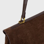 Sac à main Ciara Essential – Sac à main en daim marron chocolat