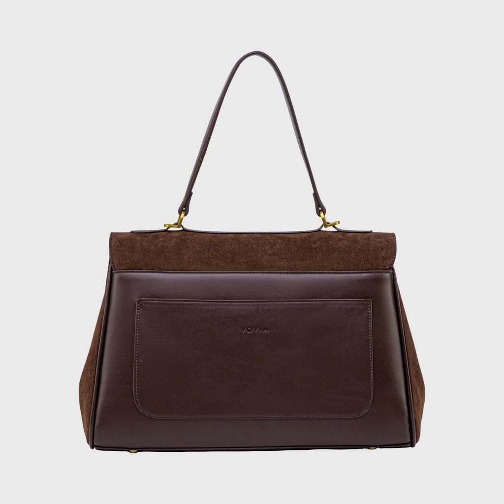 Sac à main Ciara Essential – Sac à main en daim marron chocolat