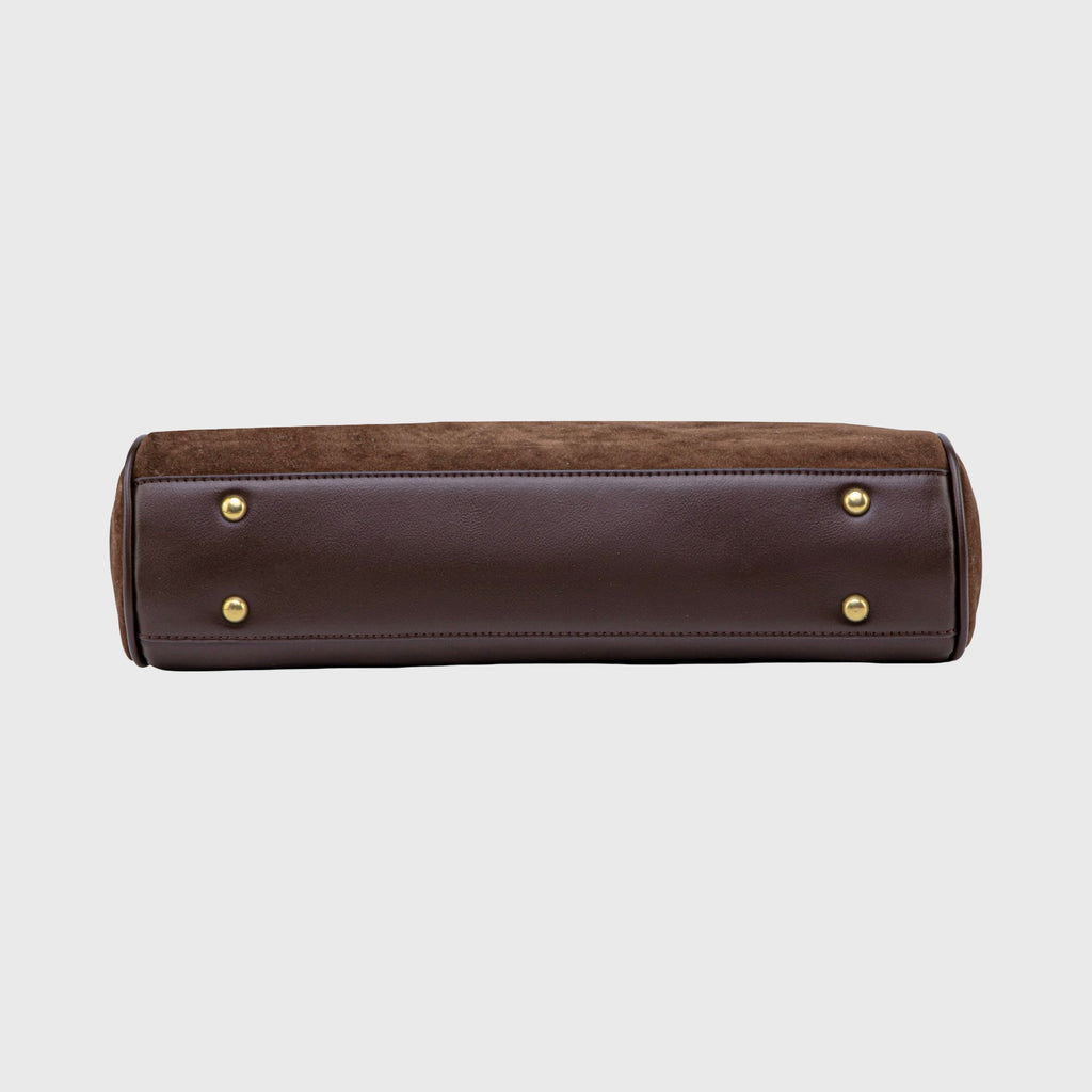 Sac à main Ciara Essential – Sac à main en daim marron chocolat