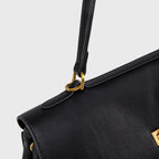 Sac à main Ciara avec poignée – Sac à main en cuir noir