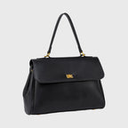 Sac à main Ciara avec poignée – Sac à main en cuir noir