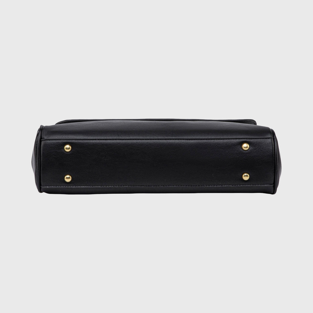 Sac à main Ciara avec poignée – Sac à main en cuir noir