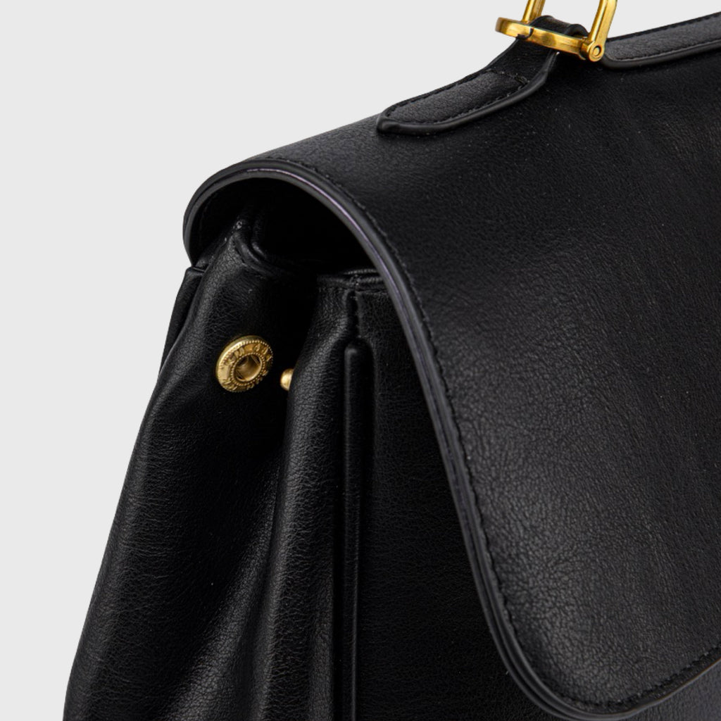 Sac à main Ciara avec poignée – Sac à main en cuir noir
